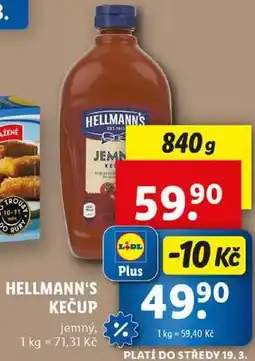 Lidl HELLMANN'S KEČUP, 840 g nabídka