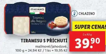 Lidl TIRAMISU S PŘÍCHUTÍ, 2x 80 g nabídka