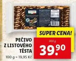 Lidl PEČIVO Z LISTOVÉHO TĚSTA, 200 g nabídka