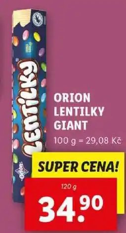 Lidl ORION LENTILKY GIANT, 120 g nabídka