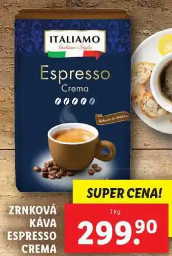 Lidl ZRNKOVÁ KÁVA ESPRESSO CREMA, 1 kg nabídka