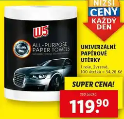Lidl UNIVERZÁLNÍ PAPÍROVÉ UTĚRKY, 1 role nabídka