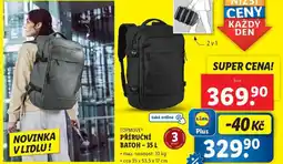 Lidl PŘÍRUČNÍ BATOH - 35 L nabídka