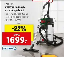 Lidl Vysavač na mokré a suché vysávání nabídka