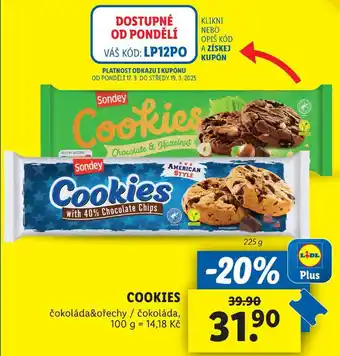 Lidl COOKIES, 225 g nabídka