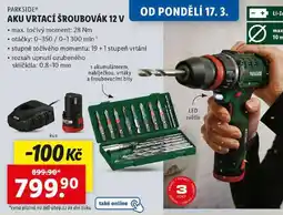 Lidl AKU VRTACÍ ŠROUBOVÁK 12 V • nabídka