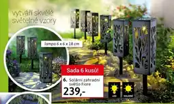 Velký Košík Solární zahradní světlo fiore nabídka