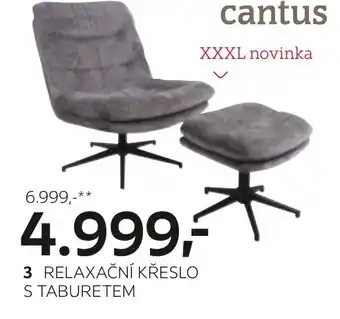 XXXLutz Relaxační křeslo s taburetem nabídka