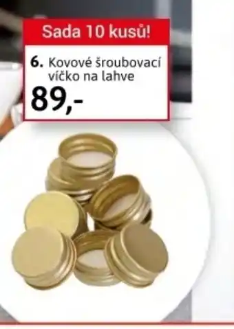 Velký Košík Kovové šroubovací víčko na lahve nabídka