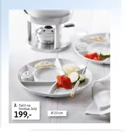 Velký Košík Talíř na fondue, bílý nabídka