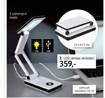 Velký Košík Led lampa skládací nabídka