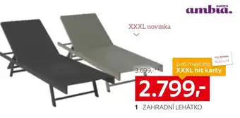 XXXLutz Zahradní lehátko nabídka