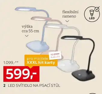 XXXLutz Led svítidlo na psací stůl nabídka