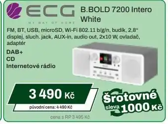 Expert ECG B.Bold 7200 Intero White nabídka