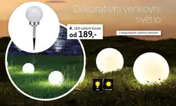 Velký Košík Led solární koule nabídka