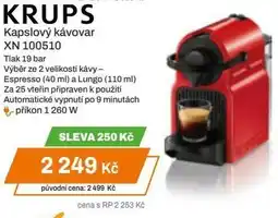 Expert KRUPS Kapslový kávovar XN 100510 nabídka