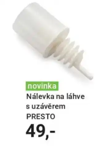 Tescoma Nálevka na láhve s uzávěrem presto nabídka