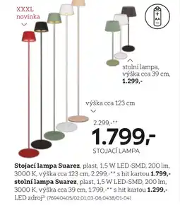 XXXLutz Stojací lampa Suarez nabídka