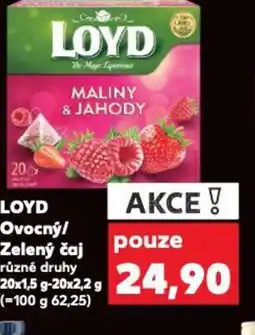 Kaufland LOYD Ovocný/ Zelený čaj nabídka