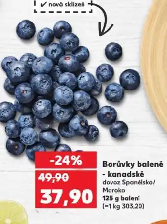 Kaufland Borůvky balené - kanadské nabídka