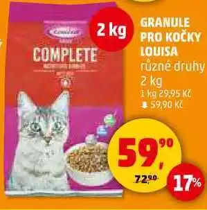 Penny Market GRANULE PRO KOČKY LOUISA různé druhy, 2 kg nabídka