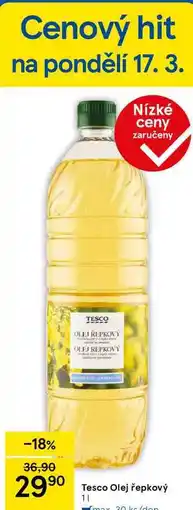 Tesco Tesco Olej řepkový, 1 l nabídka