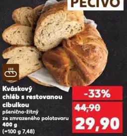 Kaufland Kváskový chléb s restovanou cibulkou nabídka