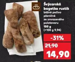 Kaufland Švýcarská bagetka rustik nabídka