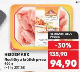 Kaufland HEIDEMARK Nudličky z krůtích prsou nabídka