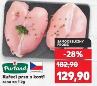 Kaufland Kuřecí prsa s kostí nabídka