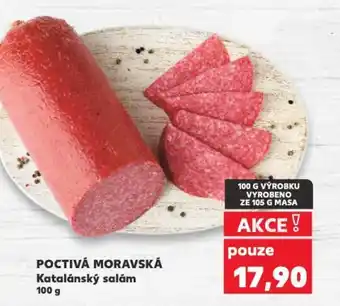 Kaufland POCTIVÁ MORAVSKÁ Katalánský salám nabídka