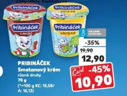 Kaufland PRIBINÁČEK Smetanový krém nabídka