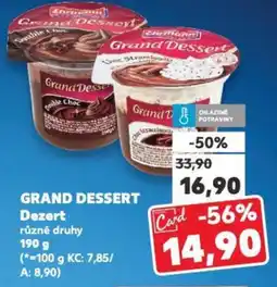 Kaufland GRAND DESSERT Dezert nabídka