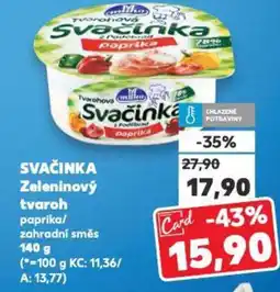 Kaufland SVAČINKA Zeleninový tvaroh nabídka