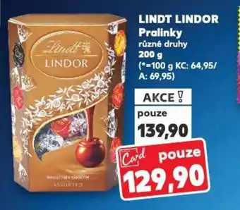 Kaufland LINDT Lindor Pralinky nabídka