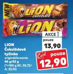 Kaufland LION Čokoládová tyčinka nabídka