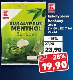 Kaufland Eukalyptové bonbóny nabídka