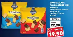 Kaufland OPAVIA Zlaté polomáčené mini Sušenky nabídka