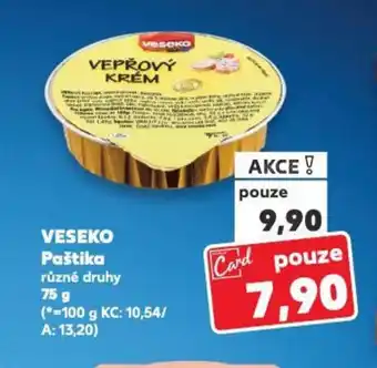 Kaufland VESEKO Paštika nabídka