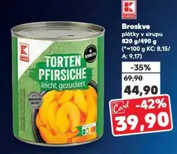 Kaufland Broskve nabídka