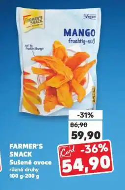 Kaufland FARMER'S Snack Sušené ovoce nabídka