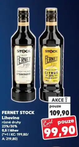 Kaufland FERNET STOCK Lihovina nabídka