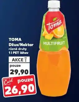 Kaufland TOMA Džus/Nektar nabídka