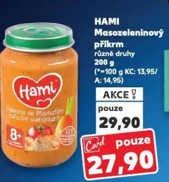 Kaufland HAMI Masozeleninový příkrm nabídka