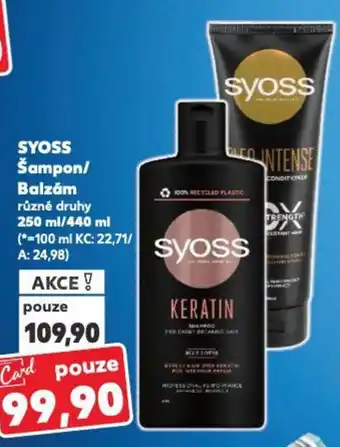 Kaufland SYOSS Šampon/ Balzám nabídka