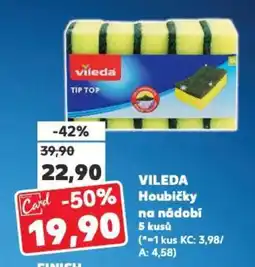 Kaufland VILEDA Houbičky na nádobí nabídka