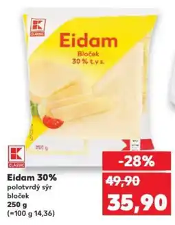 Kaufland Eidam 30% nabídka