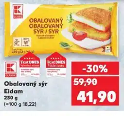 Kaufland Obalovaný sýr Eidam nabídka