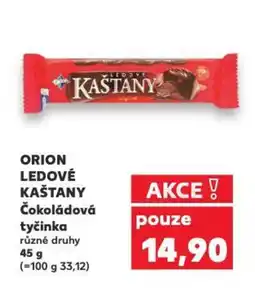 Kaufland ORION Ledové kaštany Čokoládová tyčinka nabídka