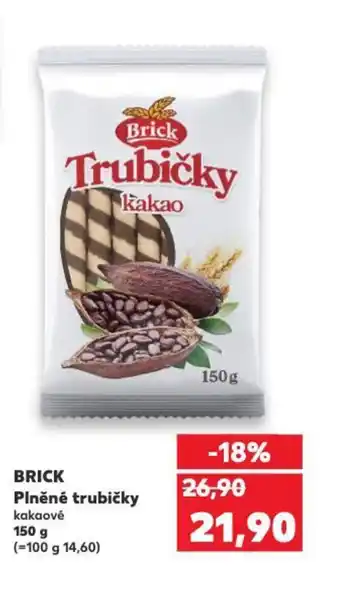 Kaufland BRICK Plněné trubičky nabídka